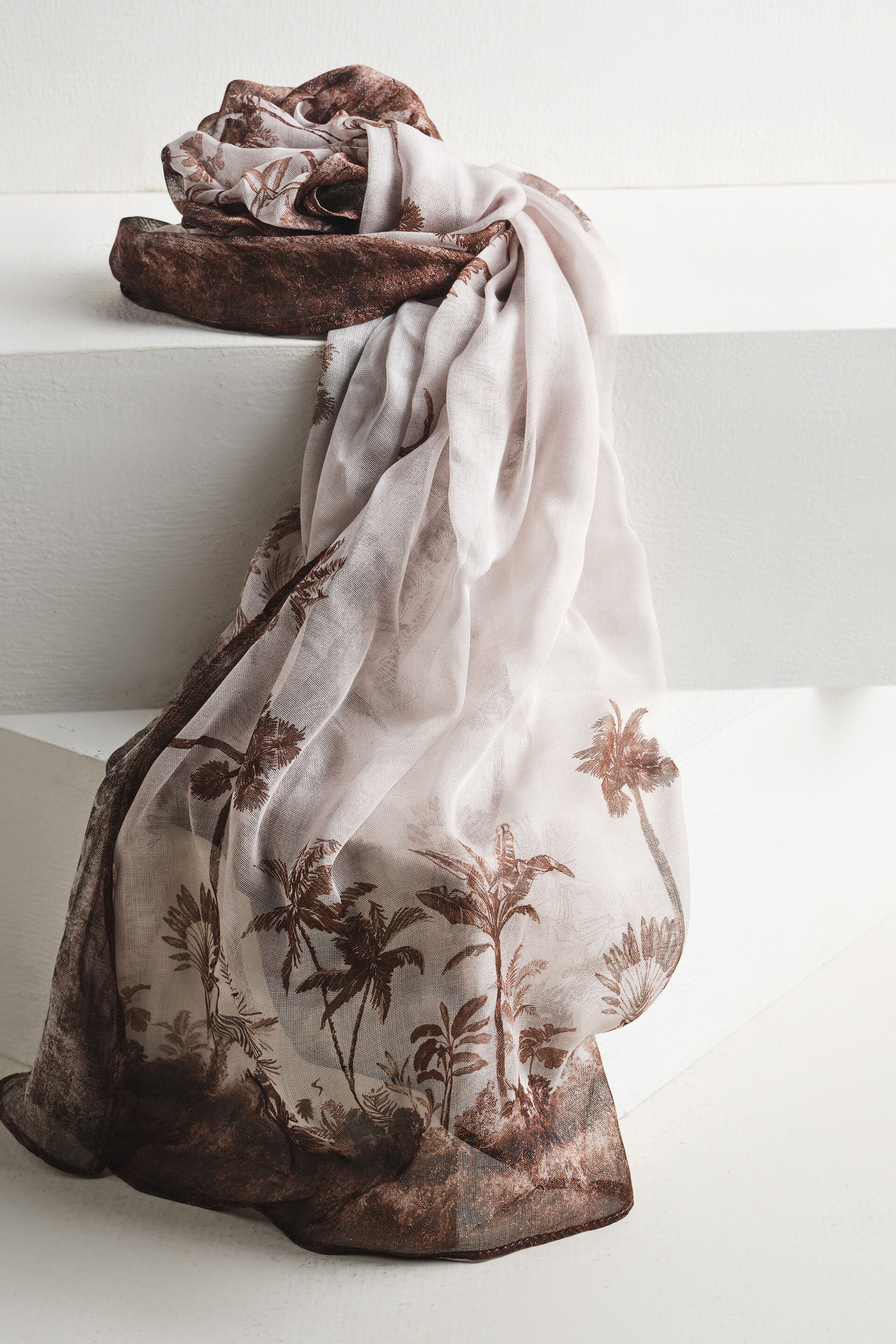 Brown Mist Modal Scarf, , image 1